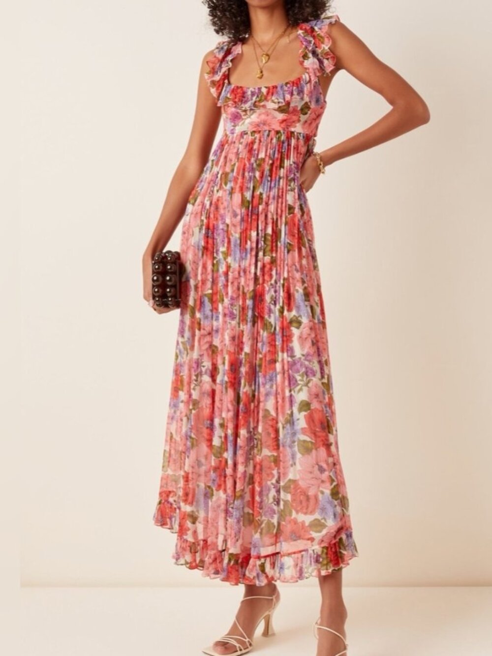 Zimmermann Poppy Frilled Midi Dress